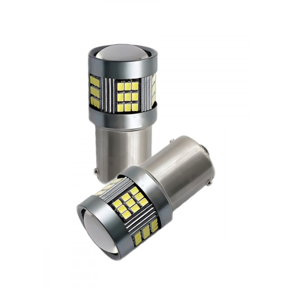 Светодиодные автолампы SVS ProLight lens P21W-1156/12-24V/6W/6000K/550Lm/Chip 2016-57SMD
