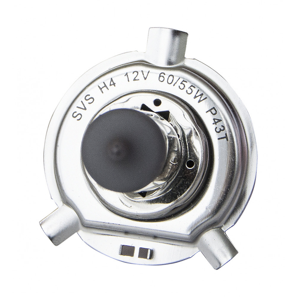 Автолампа галогенная SVS H4 12V 60/55W P43t-38 Standard +30% {упаковка 1/10/200}*
