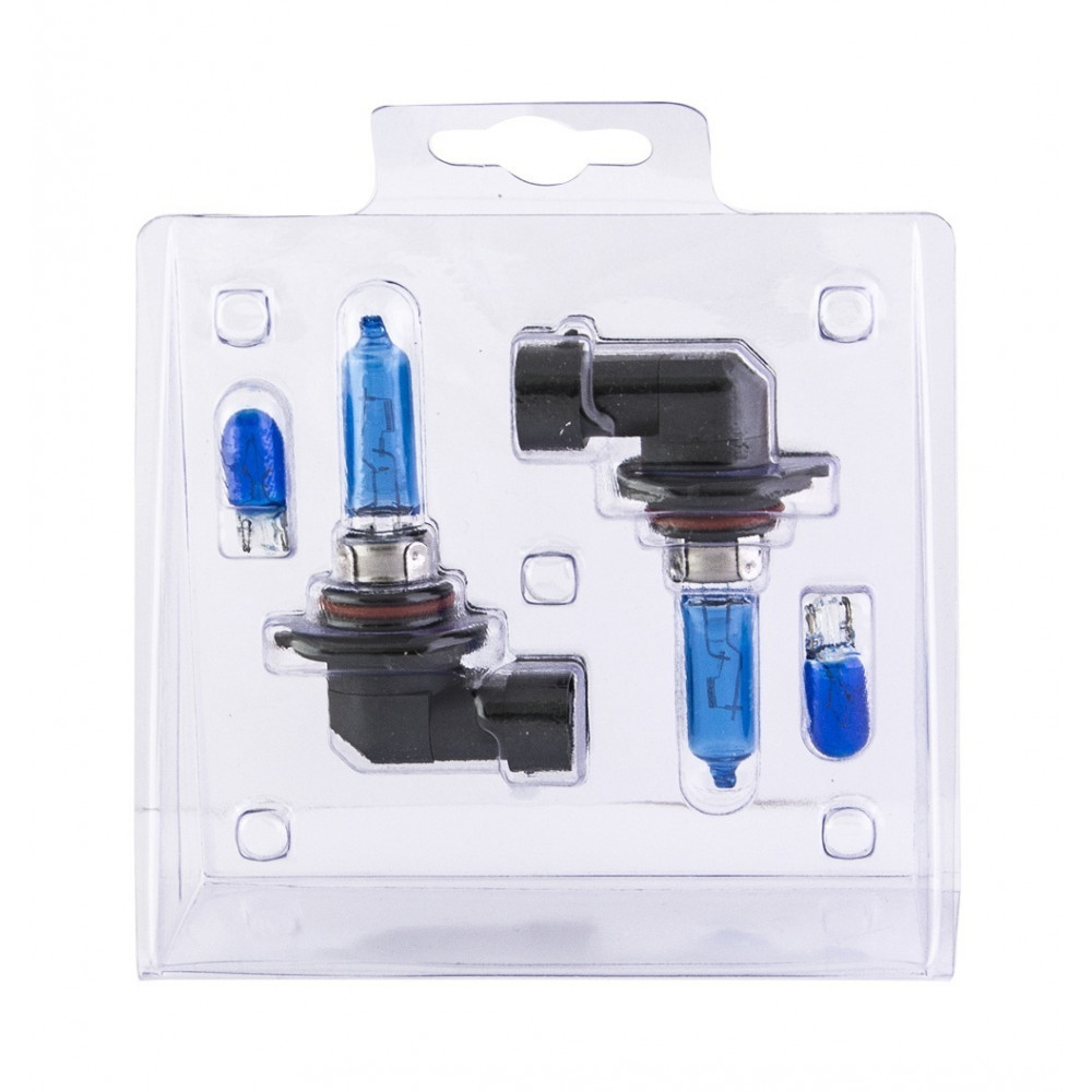 Галогенные лампы серия White 5000K 12V HB3/9005 65W+W5W, комплект 2шт. Ver.2.0*