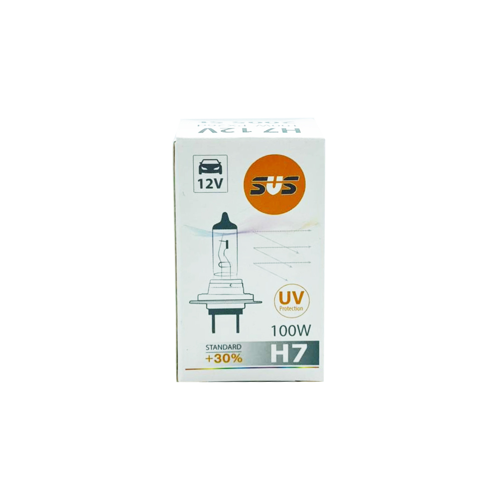 Автолампа галогенная SVS H7 12V 100W PX26d Standard +30% {упаковка 1/10/500}