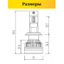 Комплект светодиодных ламп SVS HB4 (9006) серии ActiveLight (3570CSP/5500Lm/6000K/12-24V/55W,кулер)