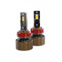 Комплект светодиодных ламп SVS H8/H9/H11 серии  MaxLight  (4575CSP/6000Lm/6000K/12-24V/60W, кулер)