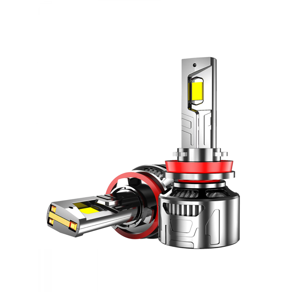 Комплект светодиодных ламп SVS H8/H9/H11 серии  WildLight (4775CSP/11000Lm/6000K/12V/100W/кулер)
