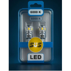 Светодиодные автолампы SVS QRISTAL LIGHT W5W/T10 -12-24V/2.8W/6000K/280Lm/Chip3030-6SMD/CANBUS