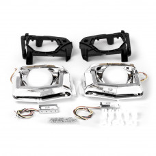 Установочный комплект MTF LIGHT для BiLED линз на VW Golf 18 Single U-форма, белая и желтая подсв.