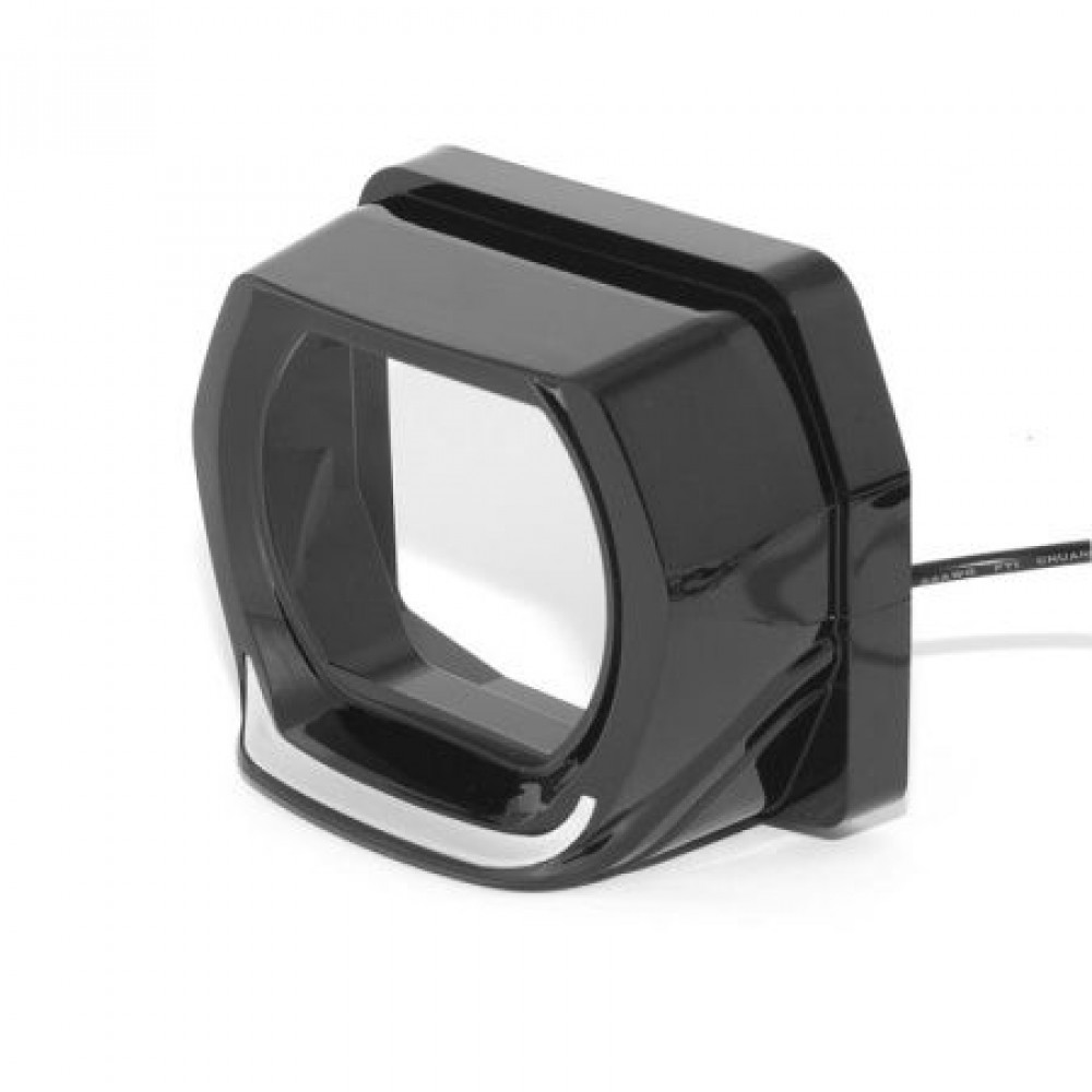 Маски MTF Light G-STYLE для Bi-LED линз с подветкой белой 3" скос, черная. 2шт.
