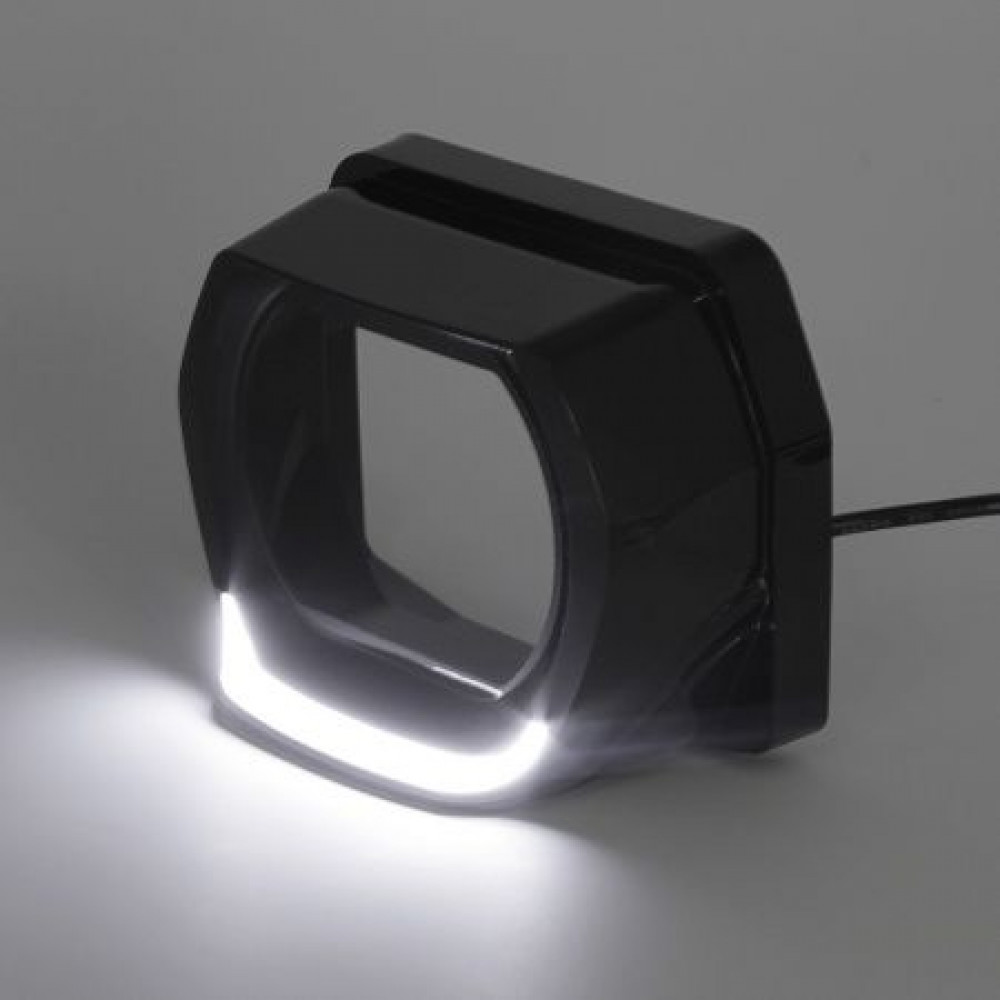 Маски MTF Light G-STYLE для Bi-LED линз с подветкой белой/желтой 3" скос, черная. 2шт.