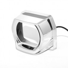 Маски MTF Light G-STYLE для Bi-LED линз с подветкой белой/желтой 3" скос, хром. 2шт.