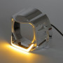Маски MTF Light G-STYLE для Bi-LED линз с подветкой белой/желтой 3", хром. 2шт.
