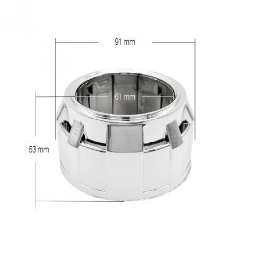 Маски MTF Light №25 для Bi-LED линз 2,5",  хром, компл. 2шт. смотри 0280045000