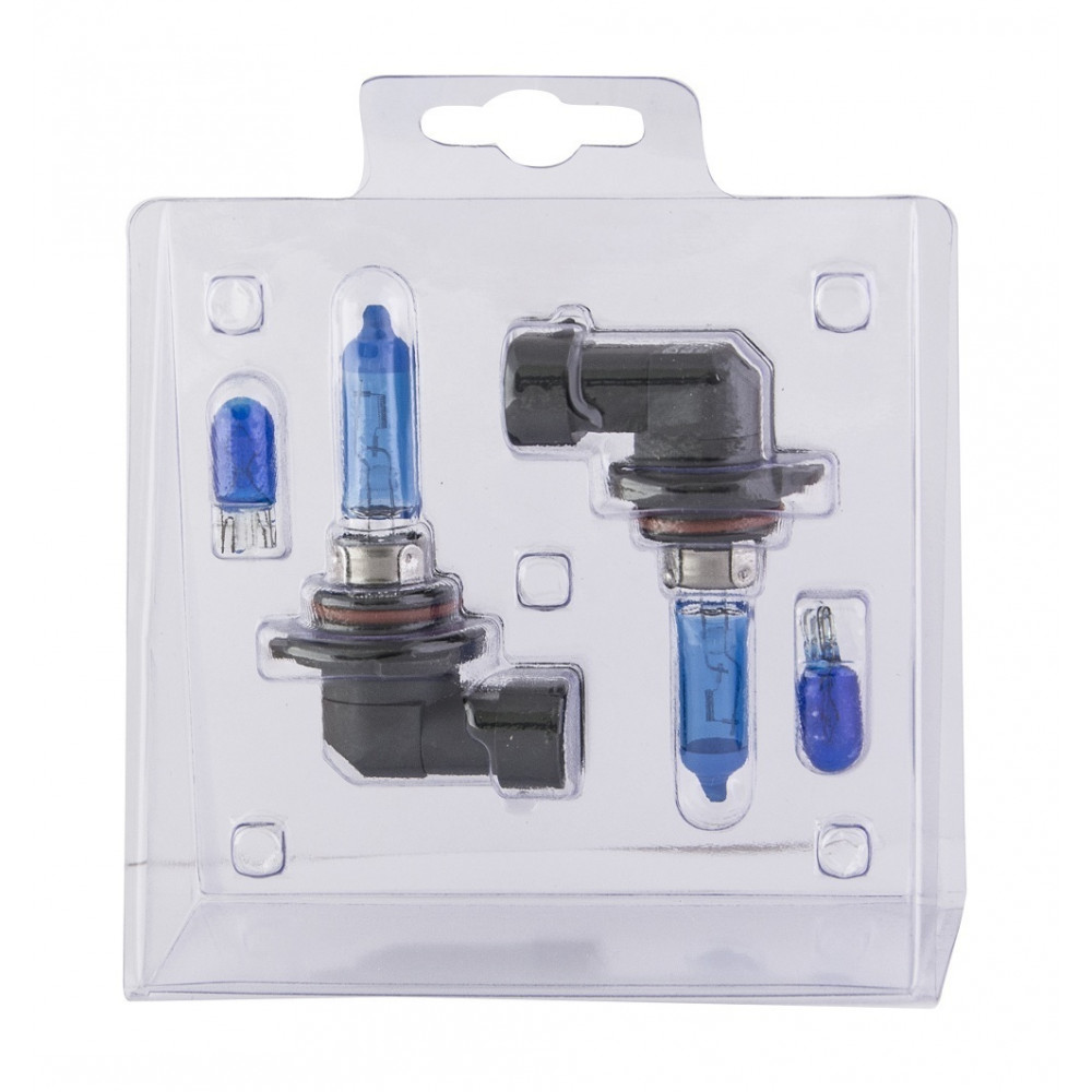 Галогенные лампы серия White 5000K 12V HB4/9006 55W+W5W, комплект 2шт. Ver.2.0*