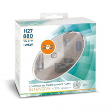 Галогенные лампы серия Intensive+130% 12V H27/881 27W+W5W, комплект 2шт. Ver.2.0 {упаковка 1/6